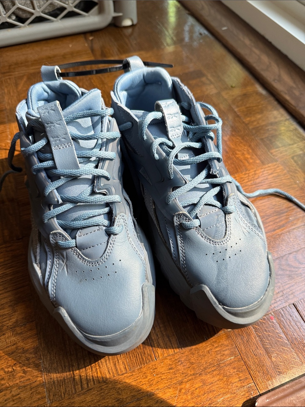 Cardi B Reebok Light Blue Athletic Sneakers - Casual Comfort youth 4.5